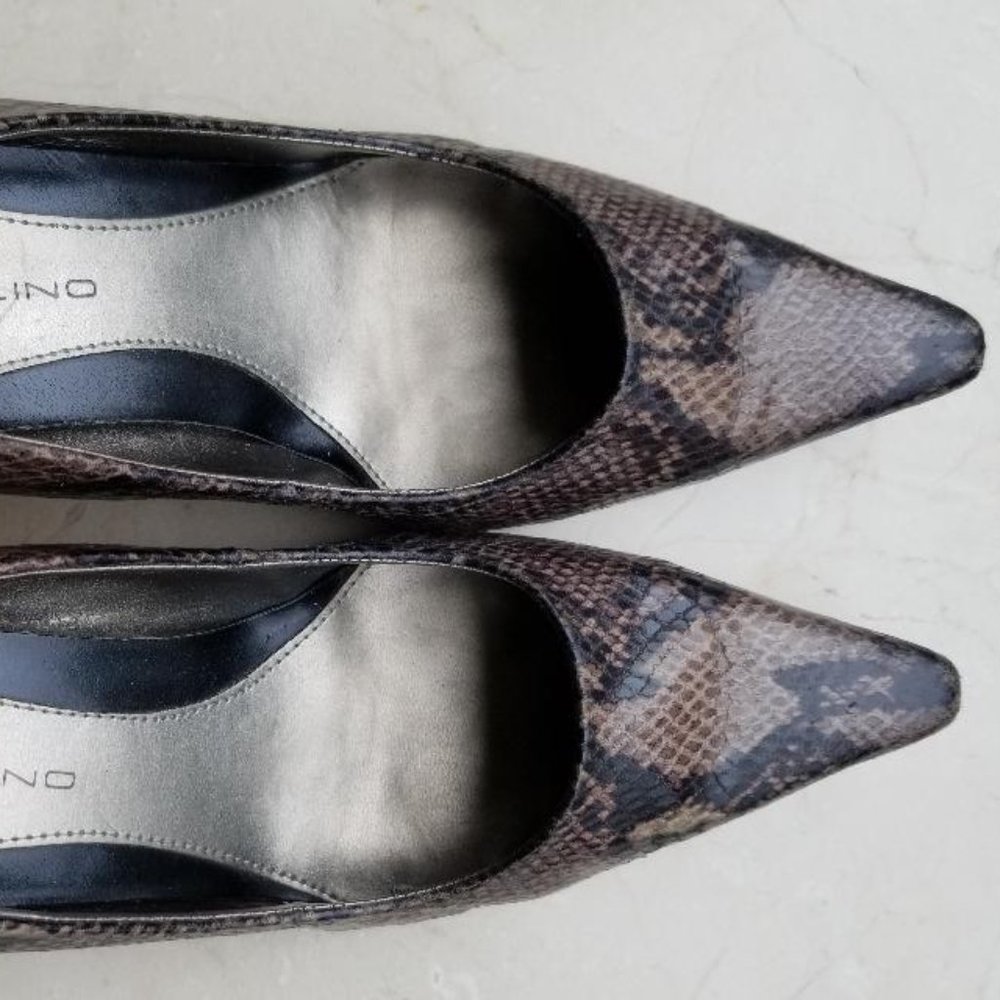 BANDOLINO Women's Snake Python Print Heels (SIZE 7)